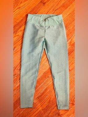 ViCherub Women’s Textured High-Waist Leggings with Ruched Bottom